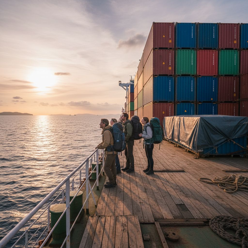 Unterwegs auf dem Frachtschiff: Die andere Art der Kreuzfahrt