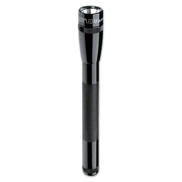 Maglite LED Taschenlampe (2xAA), schwarz mit Holster (Nylon)