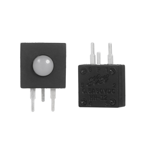 50PCS wiederaufladbare Taschenlampe 3-poliger Schalter 4mm Druckknopf Mikro-Netzschalter DIY elektronische Projekte für elektrische Taschenlampe