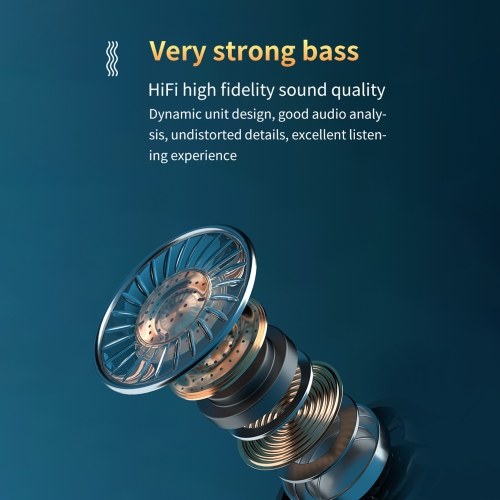 A18 BT5.1 Drahtlose Kopfhörer Automatisches Pairing von HiFi-High-Fidelity-Sound IPX7 Wasserdichtes Digitaldisplay mit Taschenlampe