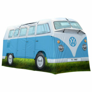 VW Collection - VW T1 Bus Grosses Campingzelt - 4-Personen Zelt Gr 398 x 187 x 157 cm grau/blau/oliv