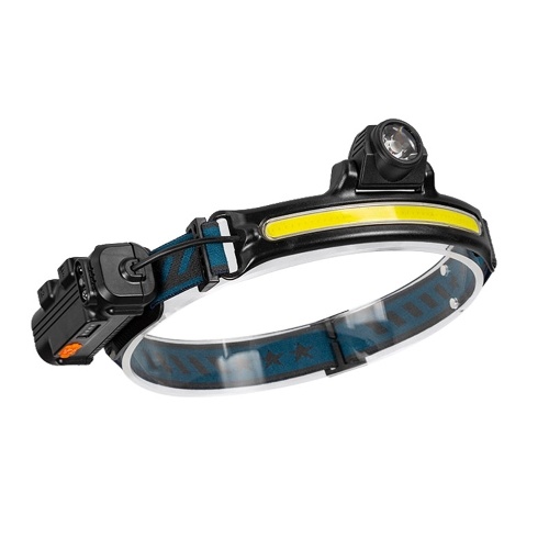 COB Stirnlampe Taschenlampen Hohe Helligkeit LED Scheinwerfer USB Wiederaufladbare Lauflampe Wasserdicht für Camping Joggen Angeln Wandern